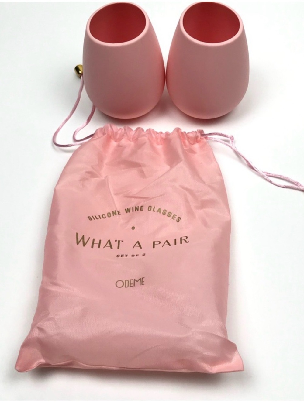 odeme silicone wine glasses. NWT. Dishwasher safe!